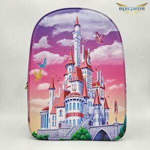 Loungefly Disney Beauty and the Beast Castle Portrait Mini Backpack New